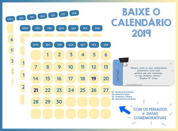 calendario 2019