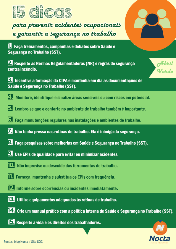 dicas para prevenção de acidentes no trabalho